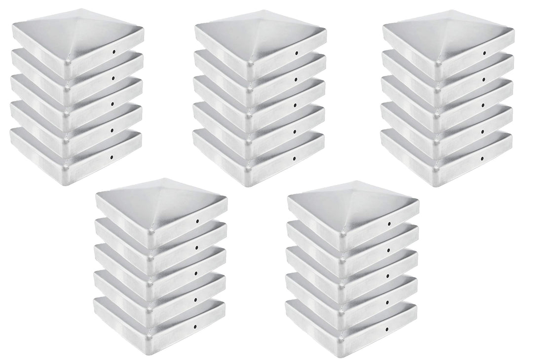 Premium Pfostenkappe 151x151 mm aus Edelstahl für Pfosten 15x15 cm Pyramide Zaunkappe Abdeckkappe 25