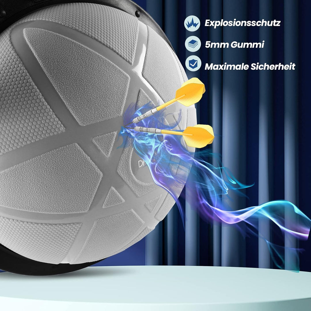 DH FitLife Balance Ball, Yoga Gleichgewichtstrainer Φ60*22cm bis 200 KG belastbar, halber Gymnastikb