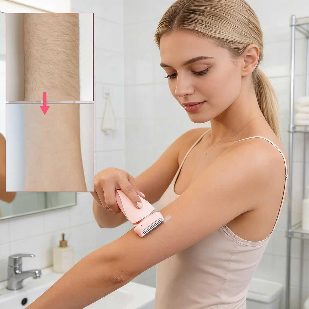 Boulina Rasierer Damen, Glisse Pro Haarentferner Boulina, Damen Rasierer Intimzone, Sanfte Haarentfe