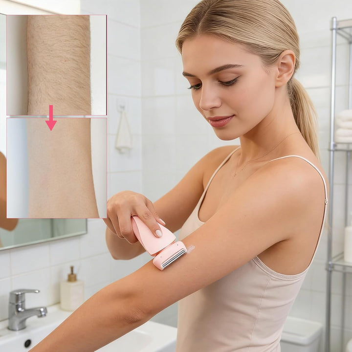 Boulina Rasierer Damen, Glisse Pro Haarentferner Boulina, Damen Rasierer Intimzone, Sanfte Haarentfe