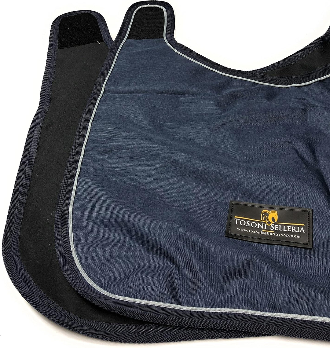 Horses, Pferdedecken Waterproof Warm, Wasserdicht, Weich, Bequem und Warm, Langlebig, Blau, 128 cm B