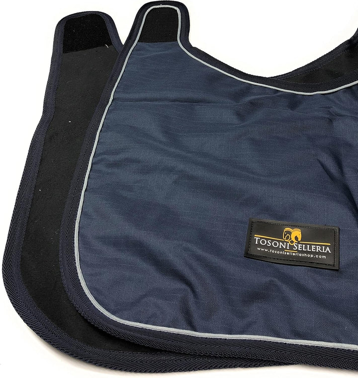 Horses, Pferdedecken Waterproof Warm, Wasserdicht, Weich, Bequem und Warm, Langlebig, Blau, 128 cm B