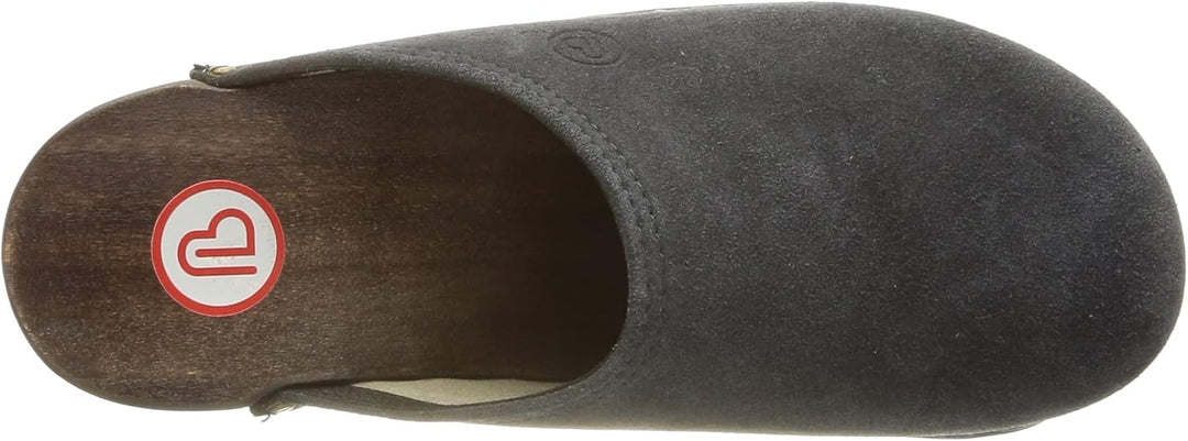 Berkemann Velours-Toeffler Unisex-Erwachsene Clogs 36 1/3 EU Blau, 36 1/3 EU Blau