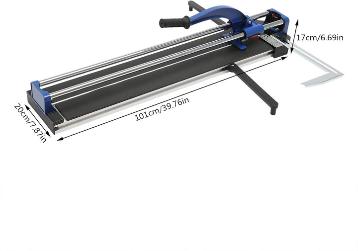 Fliesenschneider Manuell 800F | 80 cm Schnittlänge | Wolframkarbid Schneidrad | Infrarot-Positionier
