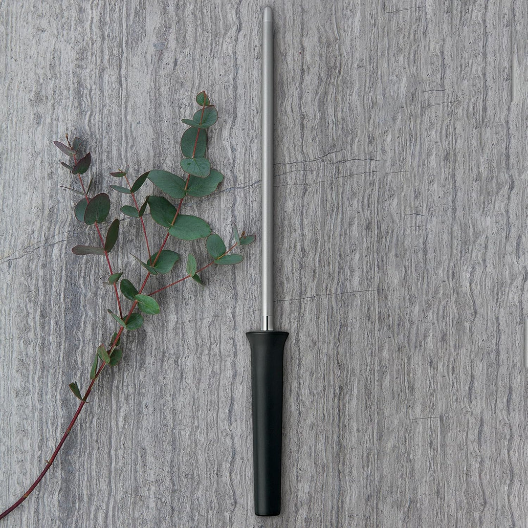 BergHOFF Ron 25,4 cm Diamond Carbon Messer schärfen Stab, Edelstahl, Schwarz, 5,5 x 4,1 x 43,5 cm