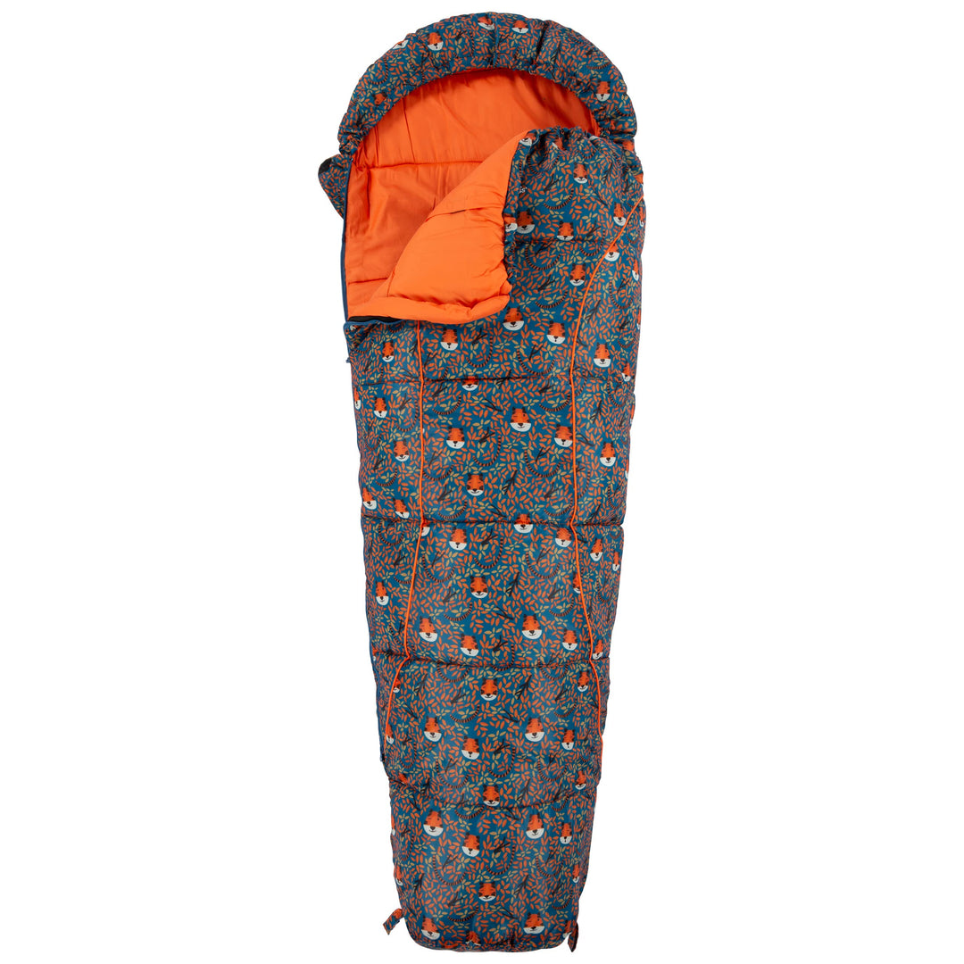 Trespass Bunka Unisex 3-Jahreszeiten-Schlafsack mit Hohlfaserfüllung, Blaugrüner Tiger-Druck