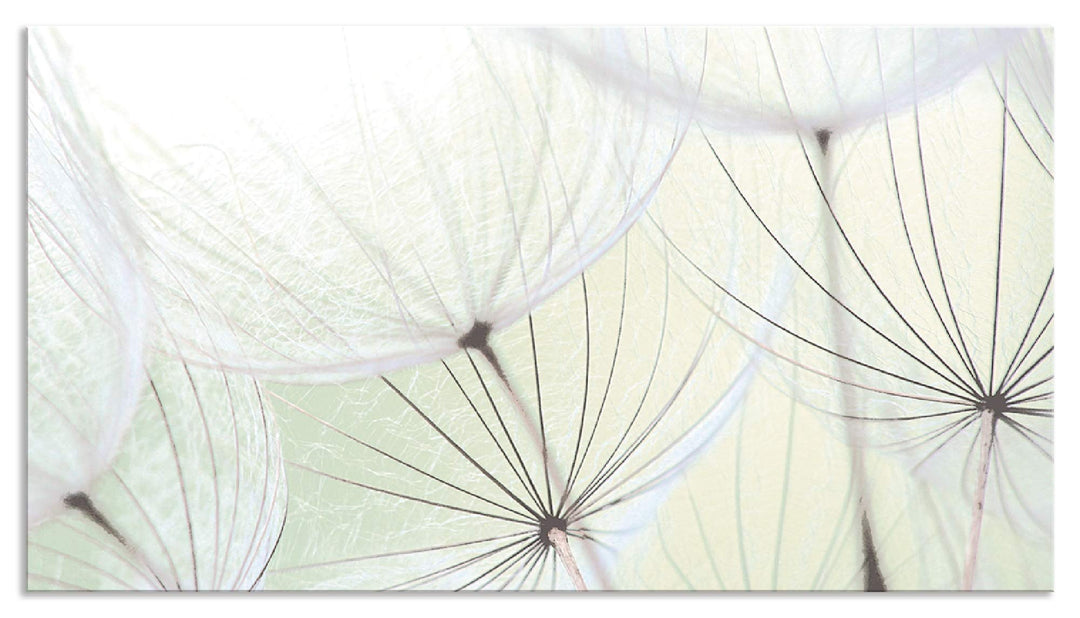 ARTland Spritzschutz Küche aus Alu für Herd Spüle 100x55 cm (BxH) Küchenrückwand mit Motiv Blume Pus