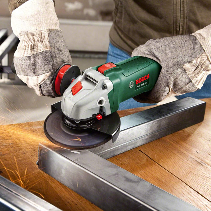 Bosch Home and Garden -Winkelschleifer PWS 850-125 (850 W, Scheibendurchmesser: 125 mm, in SystemBox