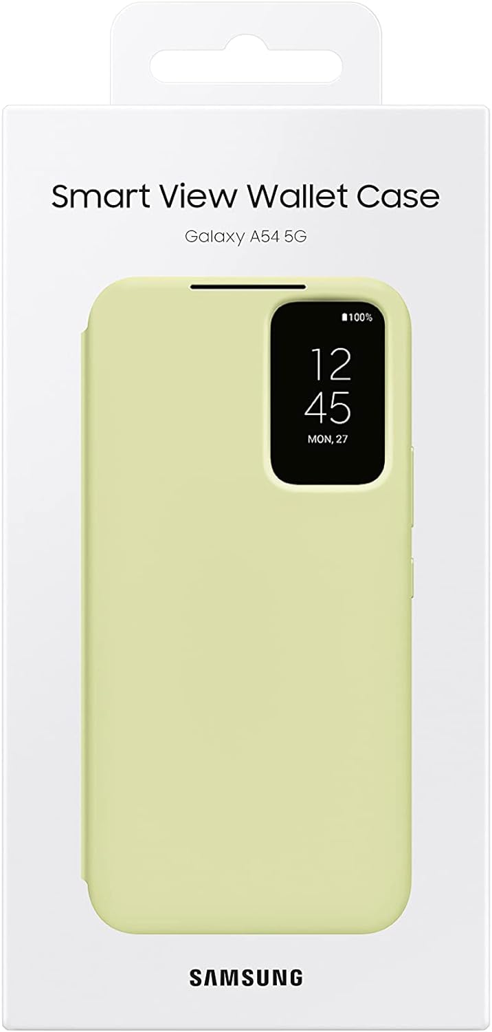 Samsung Smart View Wallet Case EF-ZA546 für das Galaxy A54 5G, Schützhülle in Lime