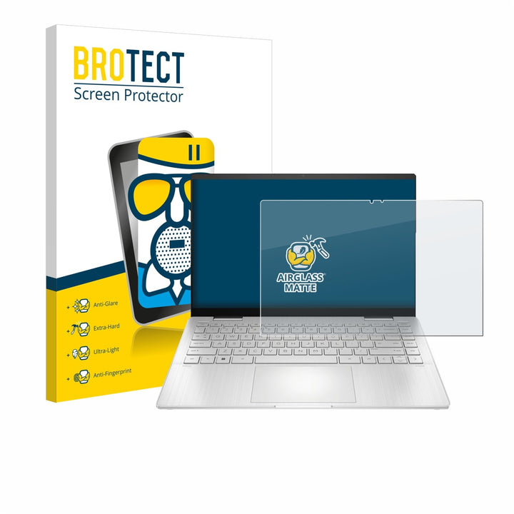 BROTECT Entspiegelungs Schutzglas für HP Pavilion x360 2-in-1 (14-ekX) Schutzfolie Glas Matt [Extrem