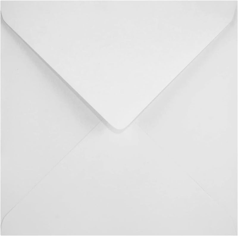 Netuno 500 Briefumschläge Weiss quadratisch 14 x 14 cm 100g quadratische Papier-Umschläge nasskleben
