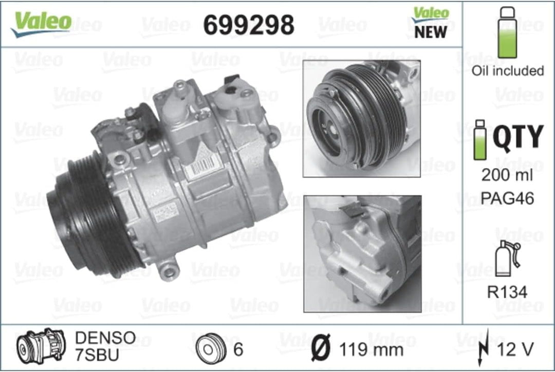 Valeo Kompressor Klimaanlage 699298