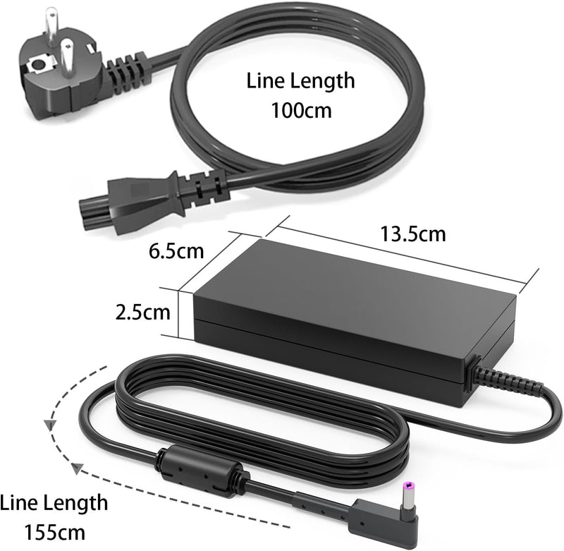 QYD 120W Ersatz Netzteil Notebook Ladegerät für Acer Aspire V3-772 V3-772G V3-772G-9460 V3-772G-9829