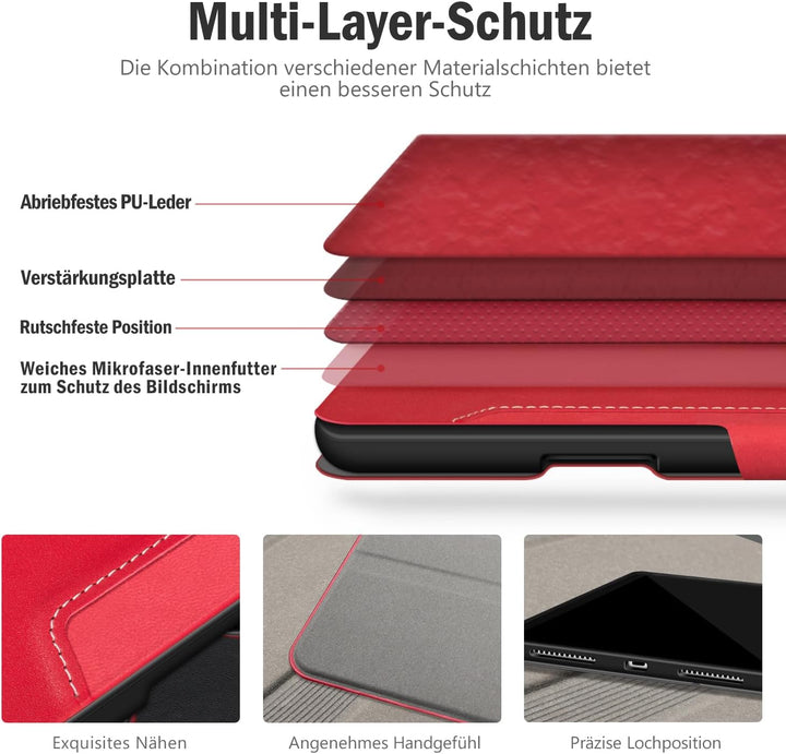 Antbox Hülle für iPad Air 5./4. Generation 2022/2020 iPad 10.9 Zoll mit Stifthalter Apple Pencil Hal