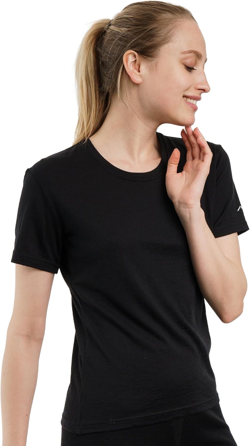 Merino.tech 100% Merino Shirt Damen Wandern - Merinowolle Tshirt Damen Kurzarm - Sport Thermo Unterh