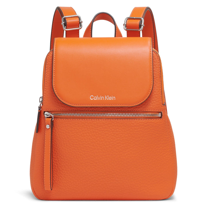 Calvin Klein Damen Elaine Bubble Lamb Novelty Key Item Flap Backpack Rucksack Mandarin, Mandarin