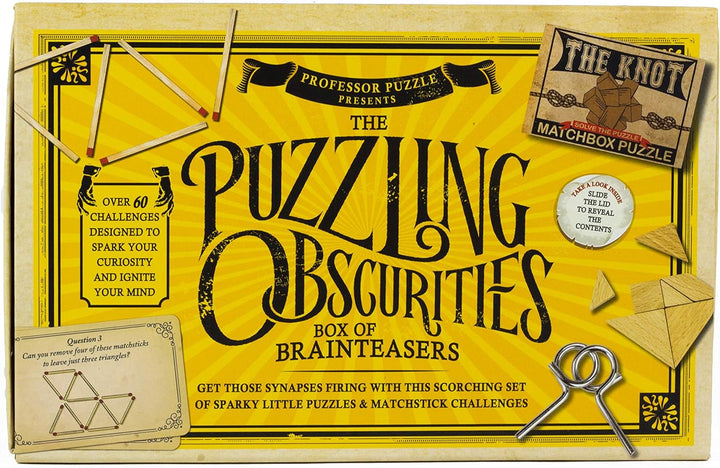 Professor PUZZLE Puzzling Obscurities, Gelb, Brain Training Puzzles