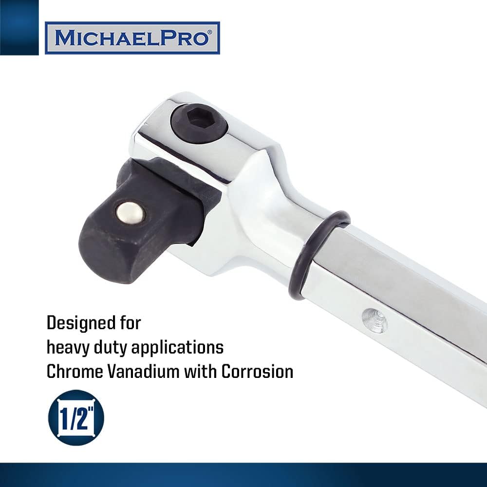 MichaelPro MP007002 1,27 cm Dr. Ausziehbare Brechstange (38,1 cm – 61 cm Länge) / Flexgriff, verbind