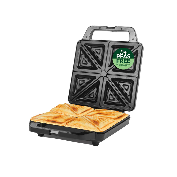 Salter 4-Scheiben-Sandwichmaker – Elektrischer Deep-Fill-Sandwichtoaster, PFAS-freie, antihaftbeschi