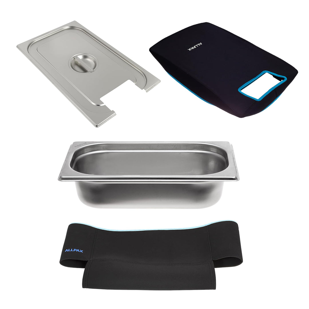 Sous Vide Isolierungs-Set GN 1/1: GN 1/1 Behälter (200mm) inkl. Isolierung + GN 1/1 Deckel mit Aussc