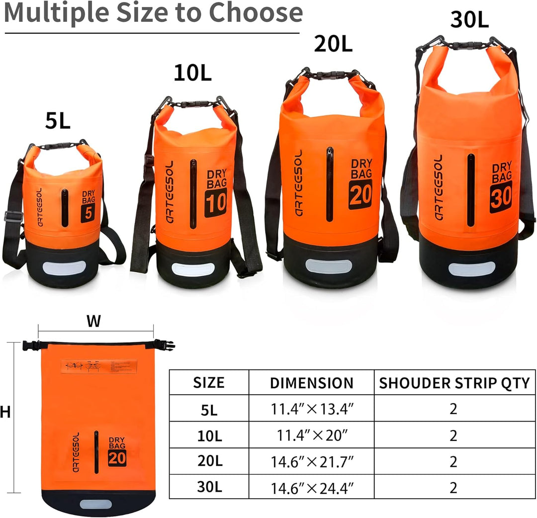 Blackace arteesol Dry Bag - 5L 10L 20L 30L Waterproof trockener Beutel/Sack wasserdichte Tasche mit