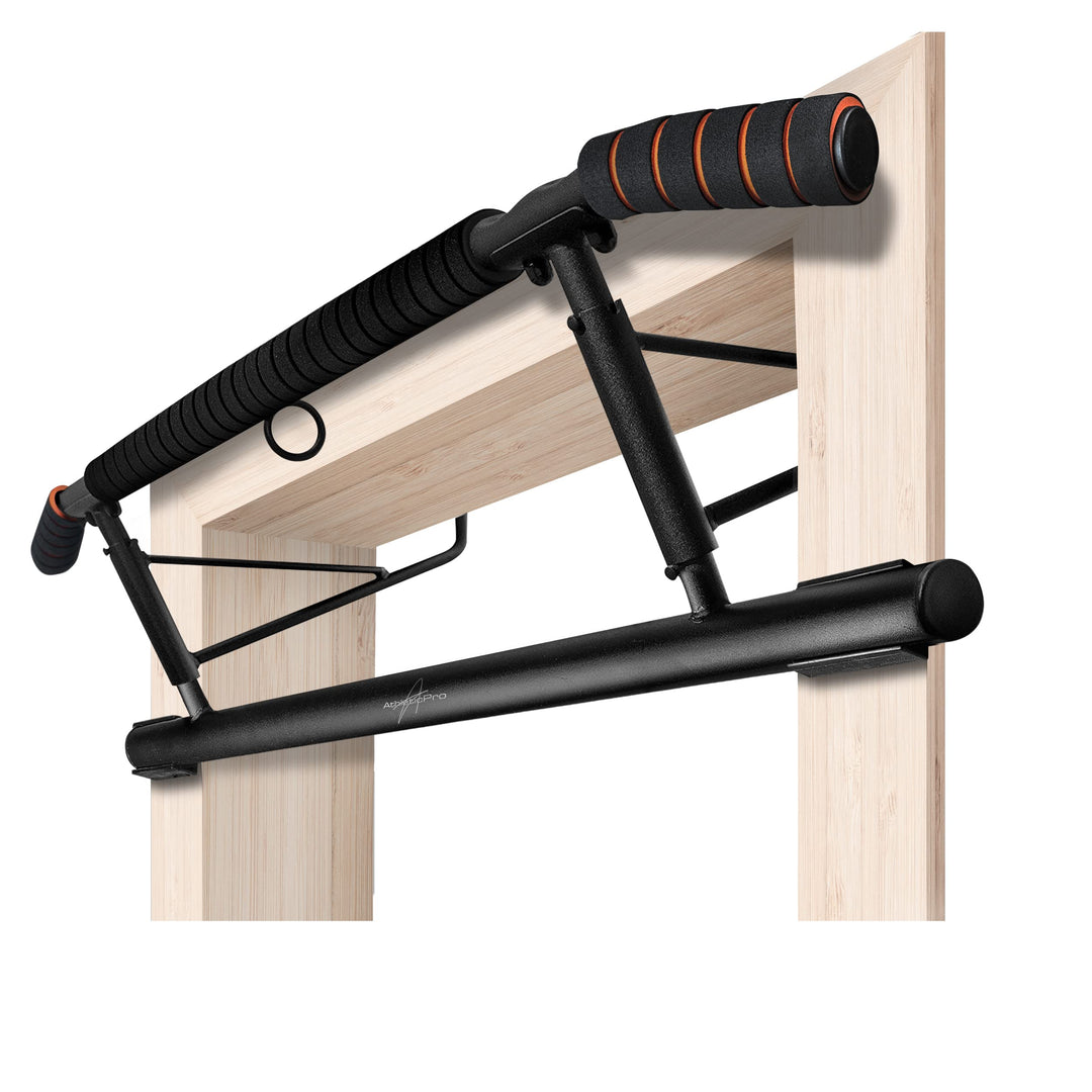 AthleticPro - Das Original - Klimmzugstange Türrahmen - Stark belastbare Pull up bar [bis 200 KG]- T
