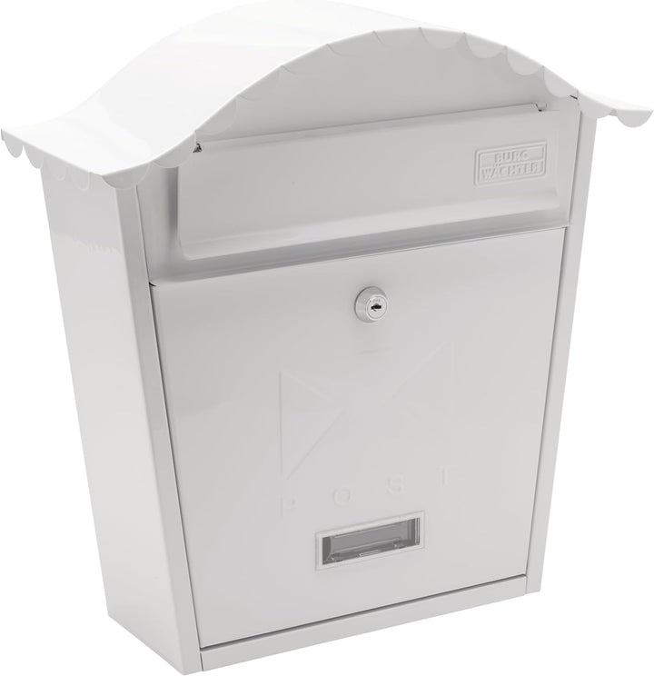 Sterling MB01 Briefkasten, klassisch, Weiss, Weiss