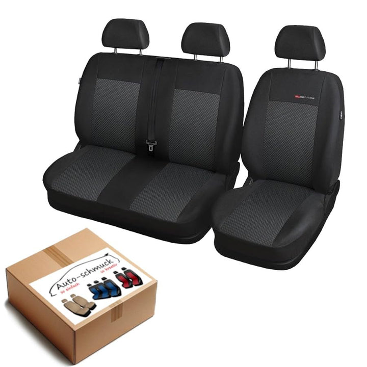 T5 Sitzbezüge nach Mass Autoplanen perfekte Passform Schonbezüge Sitzschoner Velour + Strickpolster