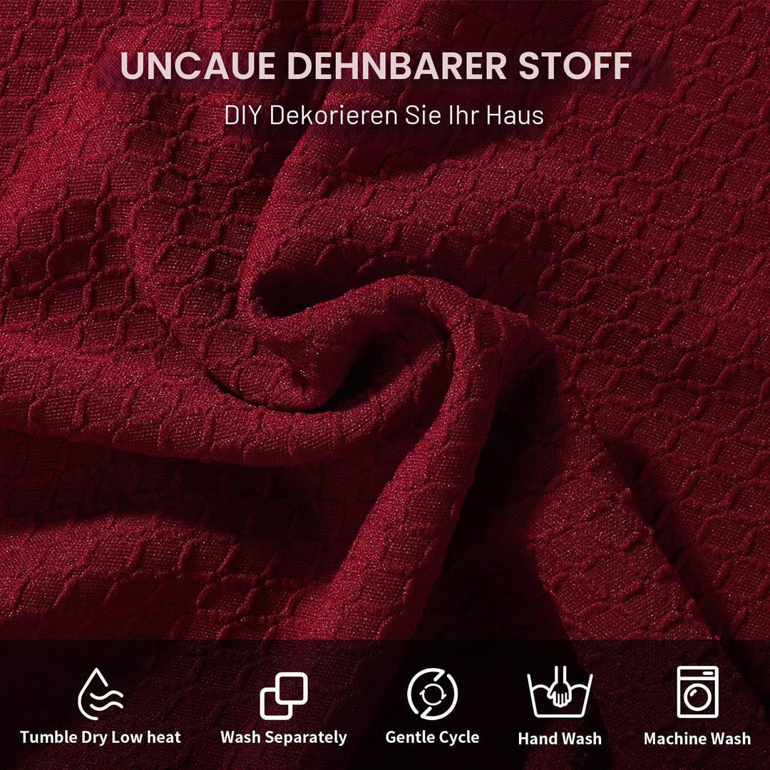 Homaxy Stretch Spandex Jacquard Esszimmerstuhl Sitzbezüge Stuhlhussen, herausnehmbarer waschbarer An