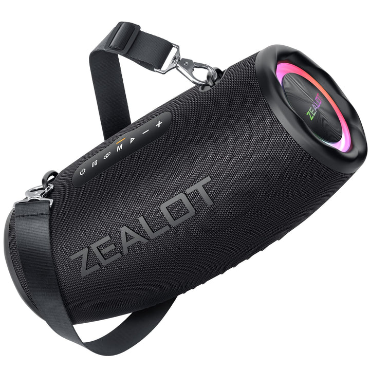 ZEALOT Bluetooth Lautsprecher,Musikbox Bluetooth Box für Draussen,80W Stereo Sound,BassUp, 16000mAH