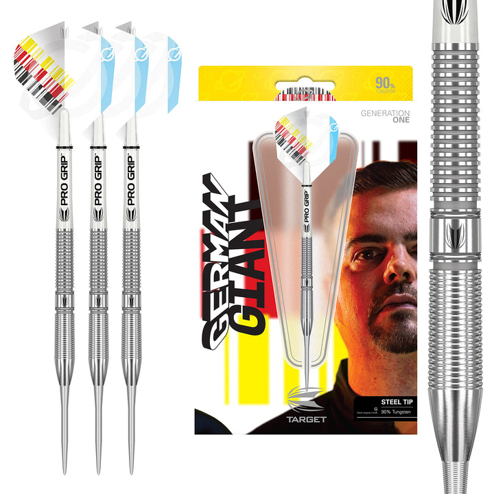 Target Darts Gabriel Clemens 90% Wolfram Steeldarts-Set Dartpfeile 21G Single, 21G Single