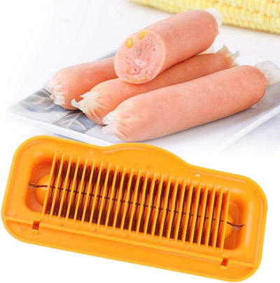 Currywurstschneider Hot Dog Cutter bananenschneider Manuelle Schnelle Slicer Edelstahl Multifunktion