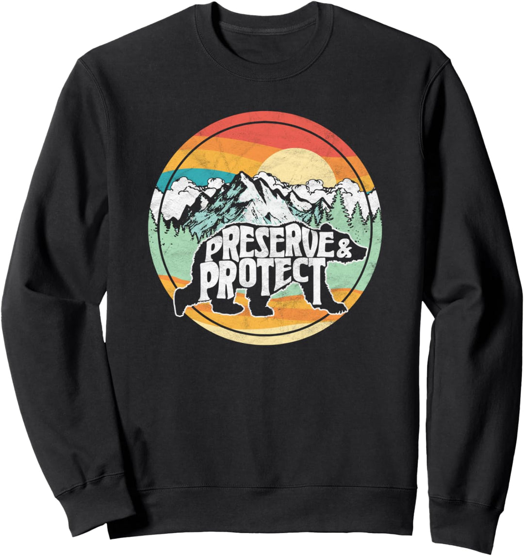Preserve & Protect Bear Mountains & National Park Nature Sweatshirt
