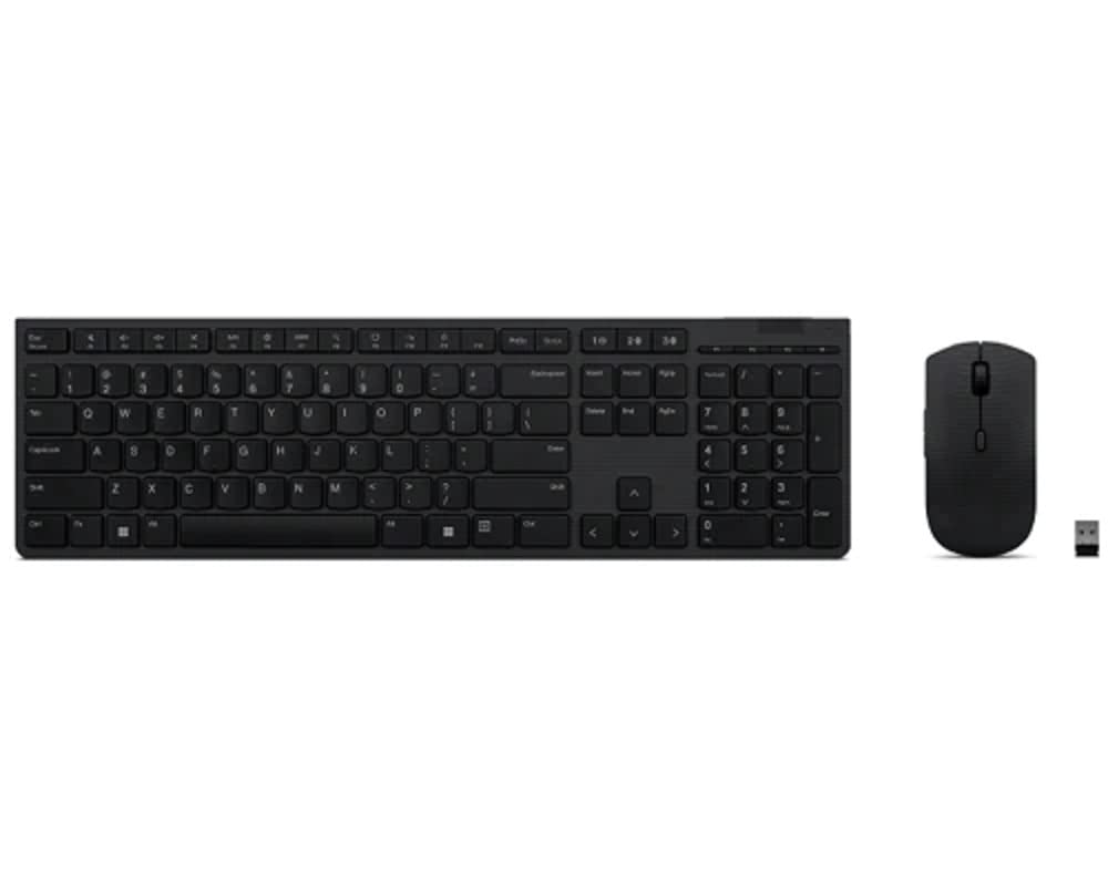 Lenovo Professional wiederaufladbare Funktastatur und -Maus Kombi – Deutsch