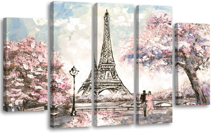 Feeby. Leinwandbild - 5 Teile - Bilder, Wand Bild, Wandbilder, Kunstdruck XXL, 5-Teilig, Typ B, 150x