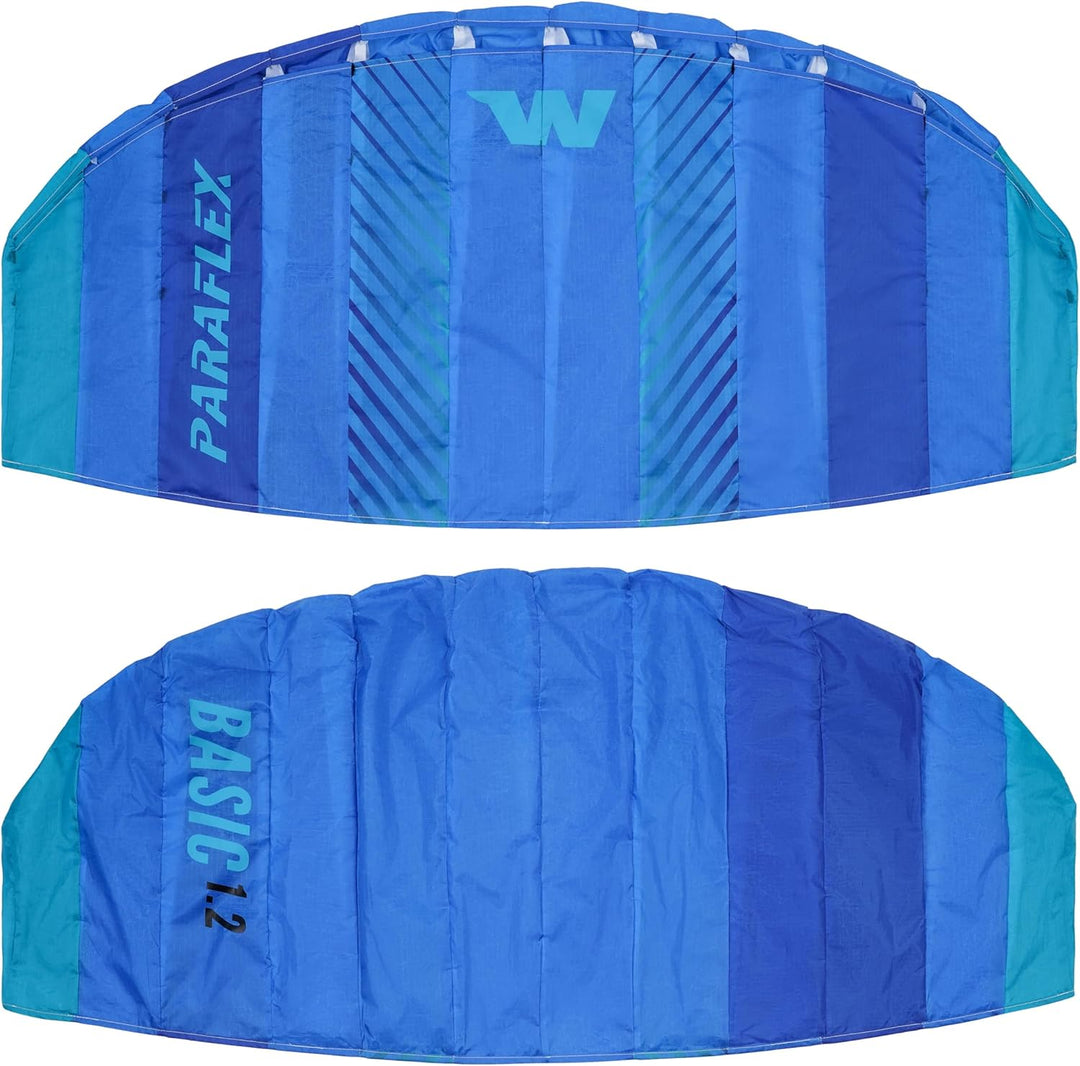 Wolkenstürmer Paraflex Basic Lenkmatte 1.2 (blau-türkis) - Kleiner Kite für Kinder ab 6 Jahre - Lenk