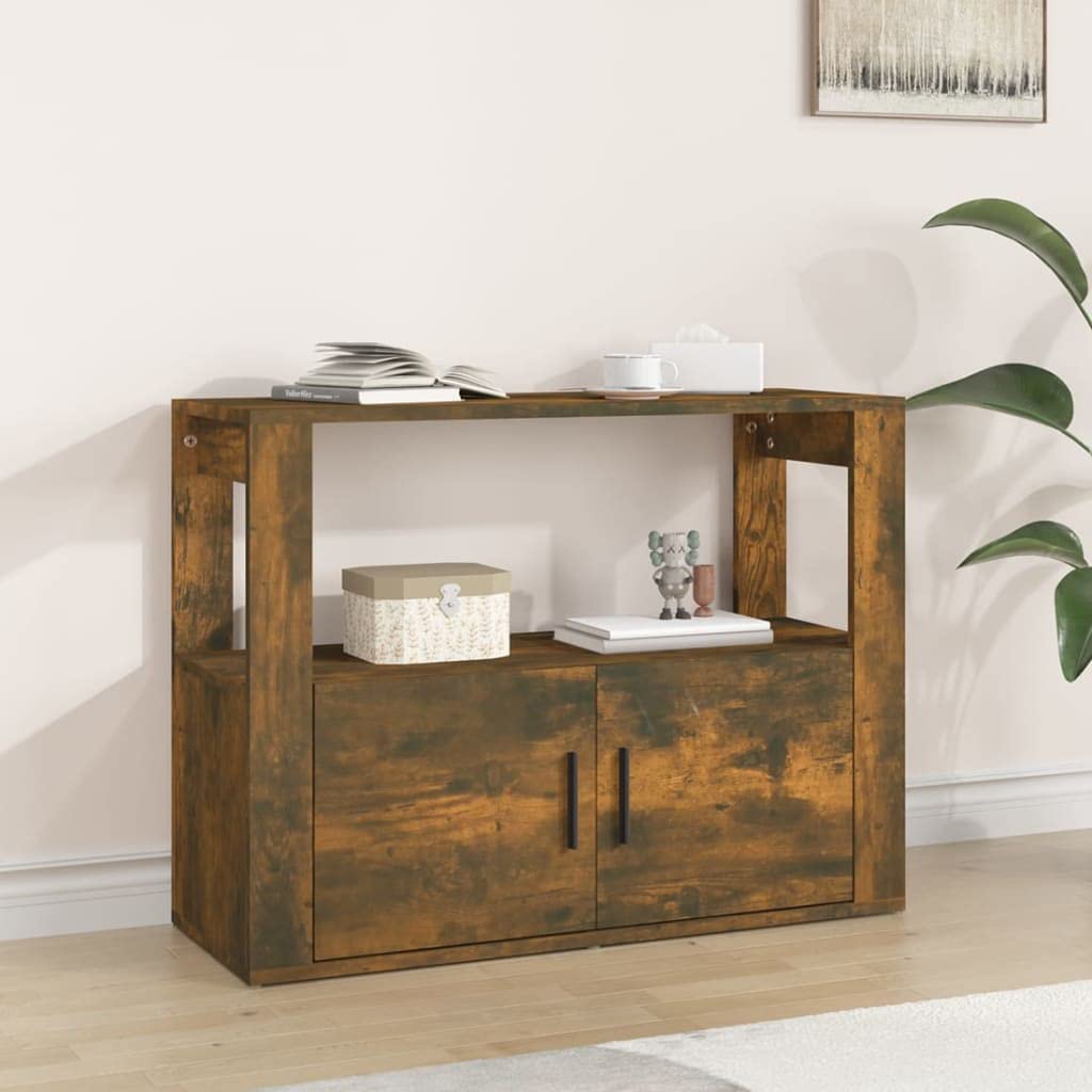 80x30x60 cm Seitenschrank mit Ablage und Türen Beistellschrank Schubladenschrank Lowboard Lagerschra