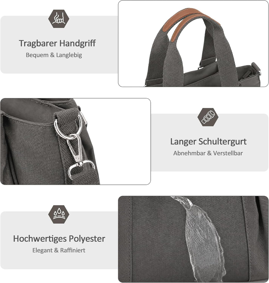 DORRISO Umhängetasche Damen Handtasche Reise Schultertasche Leicht Umhängetaschen Arbeit Täglich Url