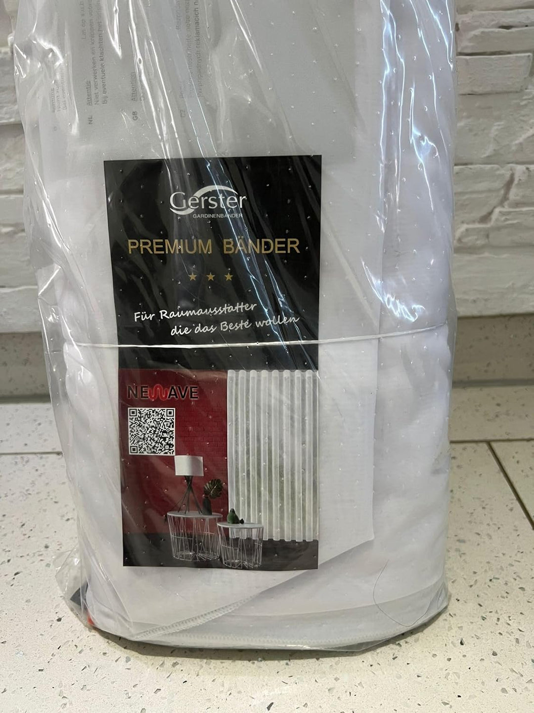 Fertiggardine weiss Store (Breite 200 cm Länge 240 cm), Breite 200 cm Länge 240 cm