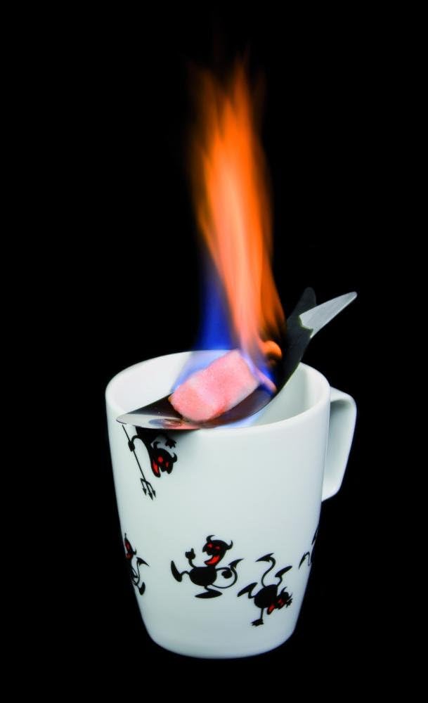 6 Stück (3x 2er Set) Take2 Feuerteufel, Feuerzangen aus Edelstahl, Feuerzangenbowle Geschenk-Set
