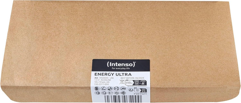 Intenso Energy Ultra AA Mignon LR6 Alkaline Batterien 100er Pack Single, Single