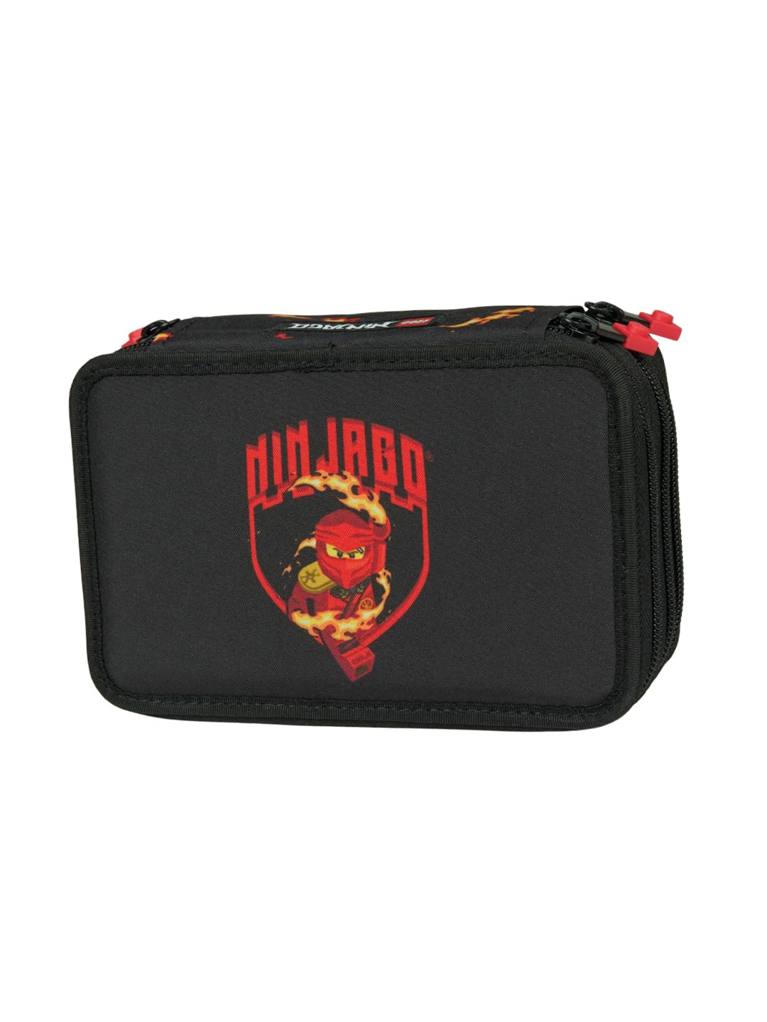 SKANDO BAGS LEGO® NINJAGO® Federmäppchen Junge gefüllt Kai – 3-Fach Federmappe mit 3 Fächern, Schulz