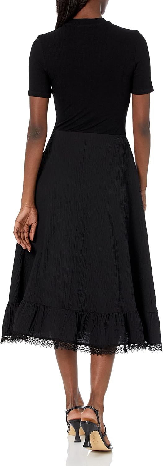 Desigual Damen Dress XL Schwarz, XL Schwarz