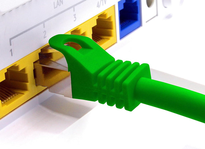 LAN Kabel 0,25m Cat7 Grün 10x Netzwerkkabel Ethernet RJ45 10 Gbit/s SFTP Patchkabel für Router Modem