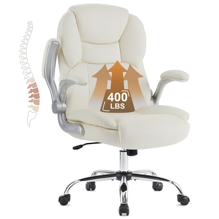 IWMH Grosser und hoher Bürostuhl 180KG, Schreibtischstuhl Ergonomisch | Chefsessel Computerstuhl mit
