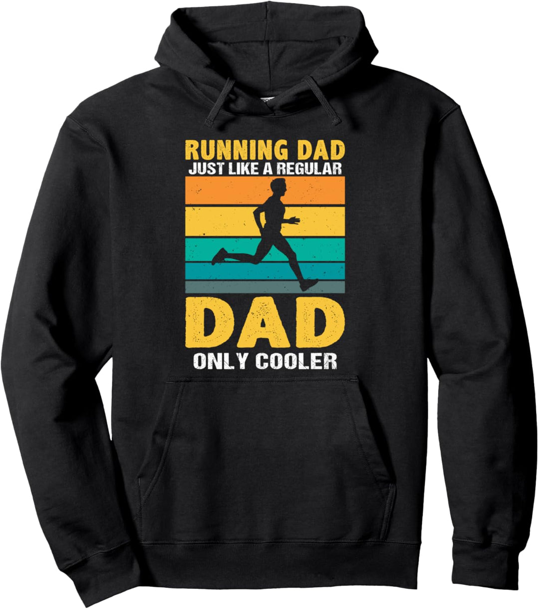 Marathonlauf Papa Marathonläufer Pullover Hoodie