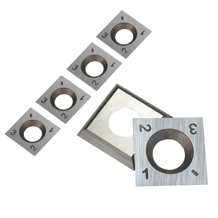 Sinoprotools Wendeplatten Wendemesser 10 Stück Ersatzklingen, für Planfräser für Oberfräse (als Ersa