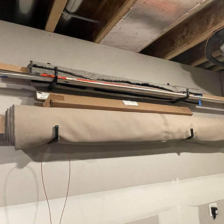pipabiba 17 cm Garagen-Leiterhaken, 6 Stück, robuste Wandhalterung, Organizer für Klappstühle, Fahrr