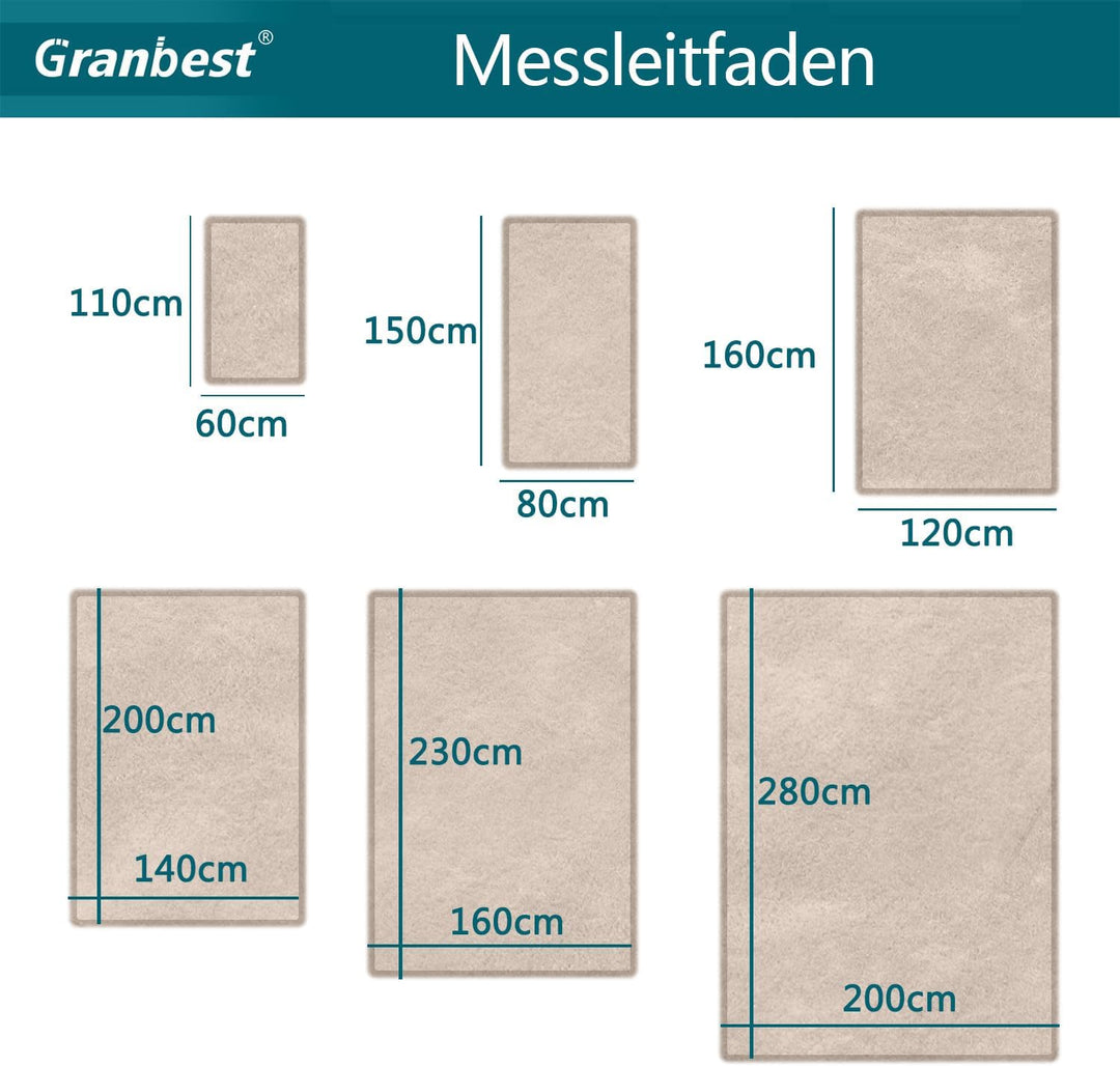 Granbest Prämie Dick Teppich ähnlich Schafpelz für Wohnzimmer Küche rutschfeste Waschbare Bodenteppi