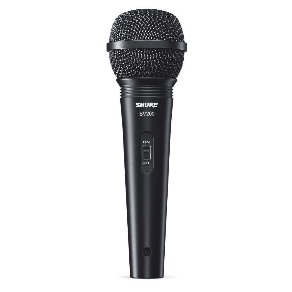 Shure SV200-Mikrofon, dynamisch, Schwarz 15 'XLR-zu-XLR-Kabel, 15 'XLR-zu-XLR-Kabel